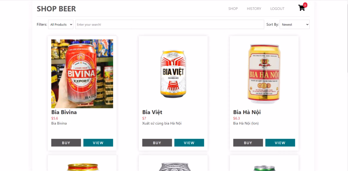 Full Stack Web Beer — Dự án Full-Stack thực tế từ Nguyễn Tiến Tài