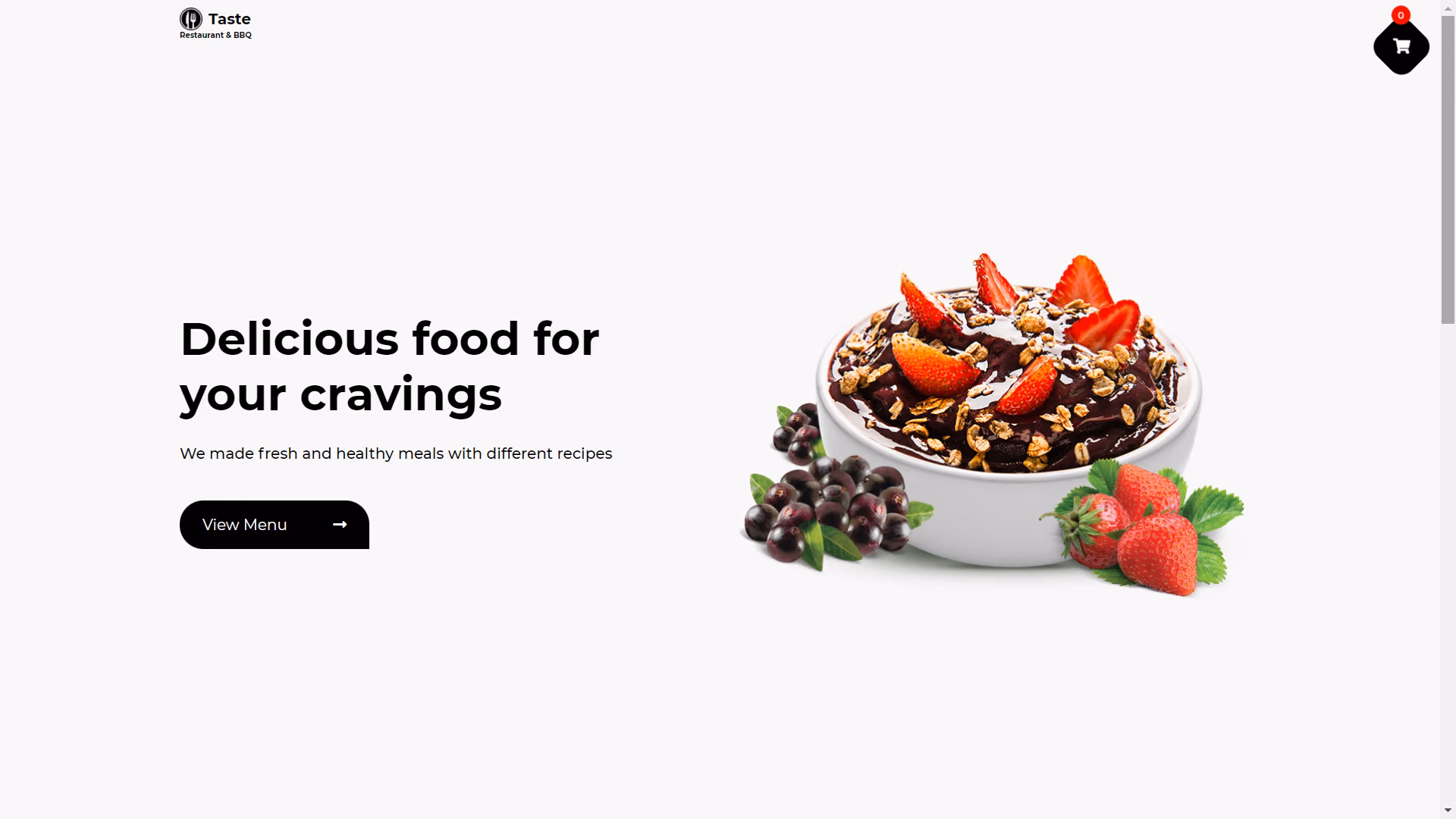Web book Food (FrontEnd) — Dự án bởi Nguyễn Tiến Tài