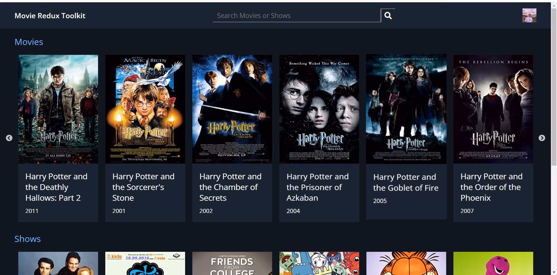 Web Movie Redux-Toolkit-Thunk — Dự án bởi Nguyễn Tiến Tài