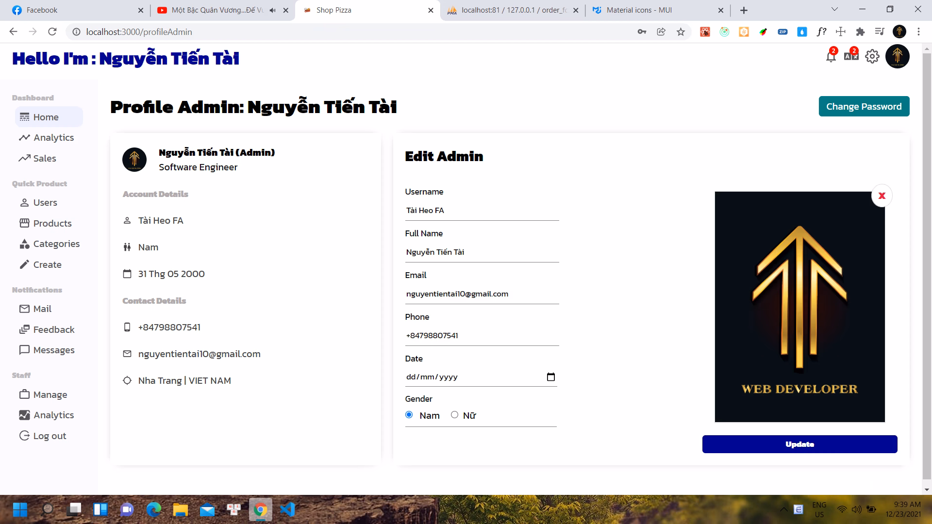 Web Company Widosoft — Dự án bởi Nguyễn Tiến Tài